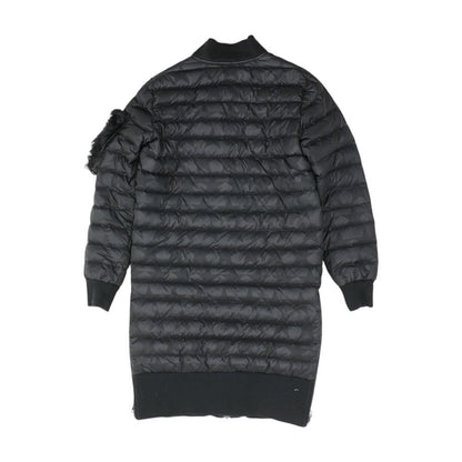 Black Solid Puffer Jacket