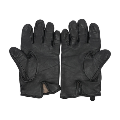 Black Leather Gloves