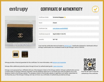 Chanel Vintage "Crossword" Card Case – Image 11