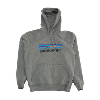 Gray Solid Hoodie Pullover