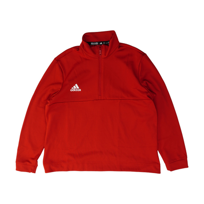 Red Solid 1/4 Zip Pullover