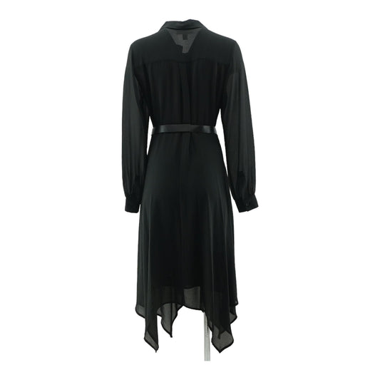 Black Solid Maxi Dress