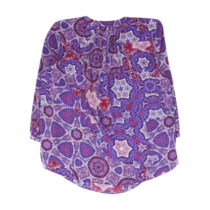 Purple Print Blouse