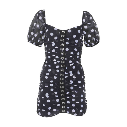 Black Polka Dot Mini Dress