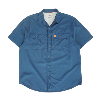 Navy Solid Outdoor Button Down