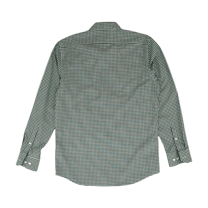 Green Check Long Sleeve Button Down