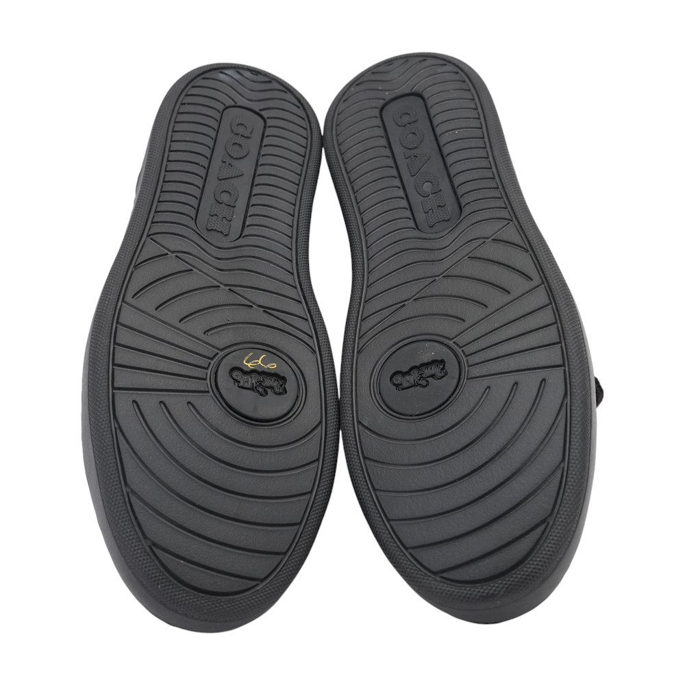 High Line Signature Logo Leather Low-Top Athletic Shoes