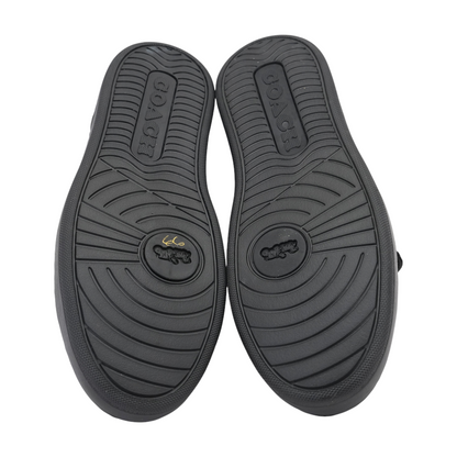 High Line Signature Logo Leather Low-Top Athletic Shoes