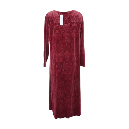 Maroon Plus Midi Dress