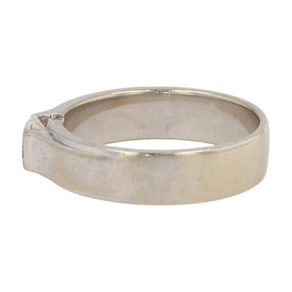 .50 ct 14K White Gold Tension Set Round Diamond Solitaire Band