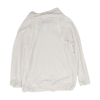 Ivory Solid Cowl Neck Sweater