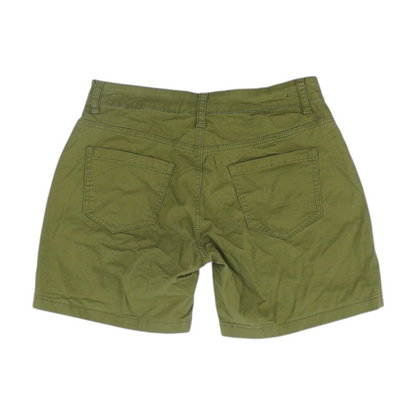 Green Solid Chino Shorts