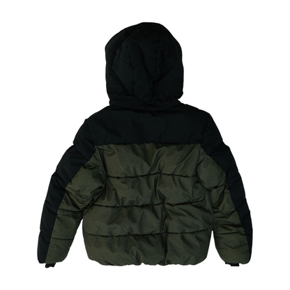 Green Color Block Jacket