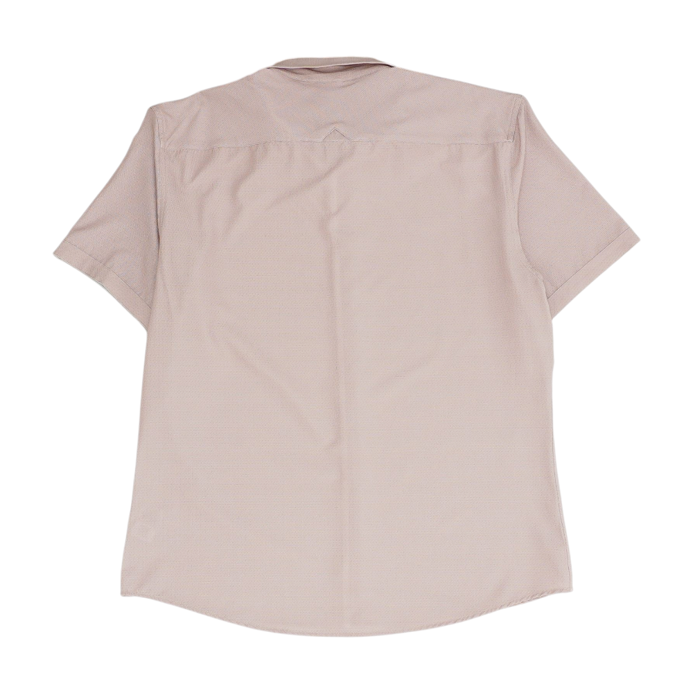 Mauve Abstract Short Sleeve Button Down
