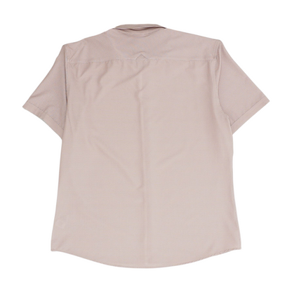 Mauve Abstract Short Sleeve Button Down