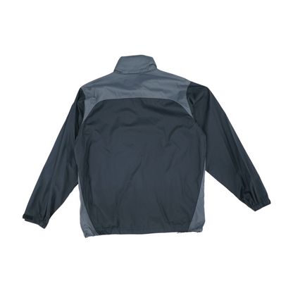 Black Color Block Rain Jacket