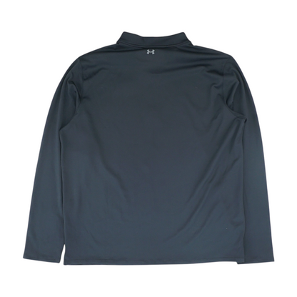 Black Solid 1/4 Zip Pullover