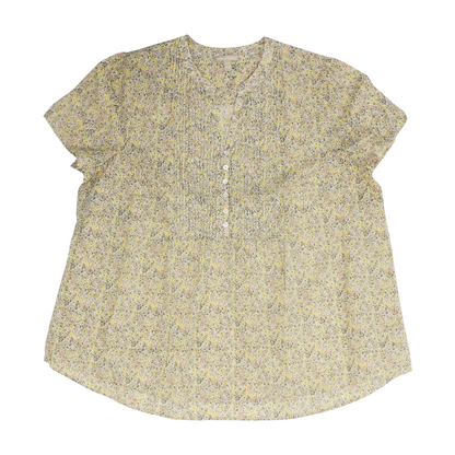 Beige Floral Blouse