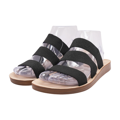 Black Flat Sandals