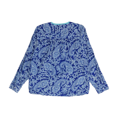 Blue Paisley Blouse