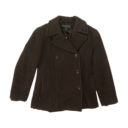 Vintage Brown Petite Solid Jacket