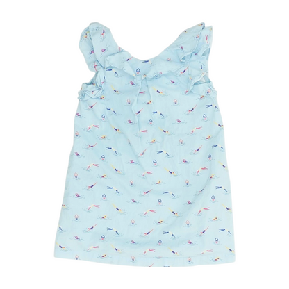 Blue Graphic Dress