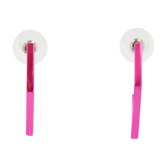 Costume Thin Pink Geometric Hoops