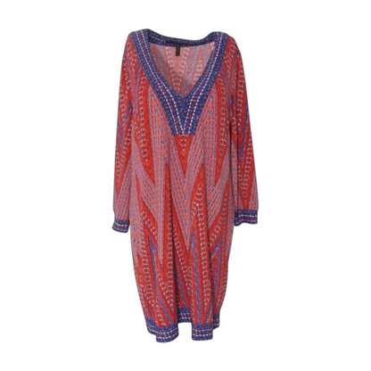 Red Abstract Mini Dress