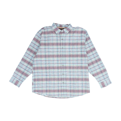 Red Plaid Outdoor Button Down