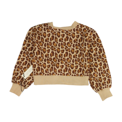 Tan Animal Print Cardigan Sweater