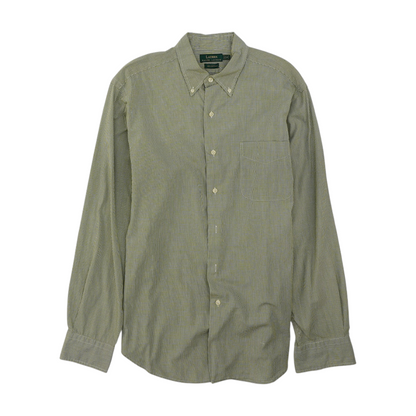 Green Check Long Sleeve Button Down