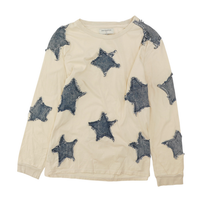 Cream Graphic Blouse