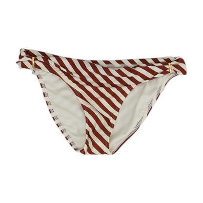 Burgundy Striped Swim Bottom