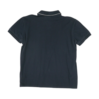 Navy Solid Short Sleeve Polo