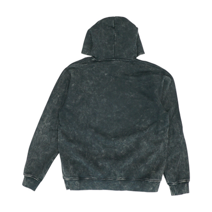 Black Tie-Dye Hoodie Pullover