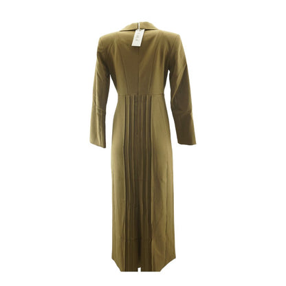 Mustard Solid Midi Maxi Dress