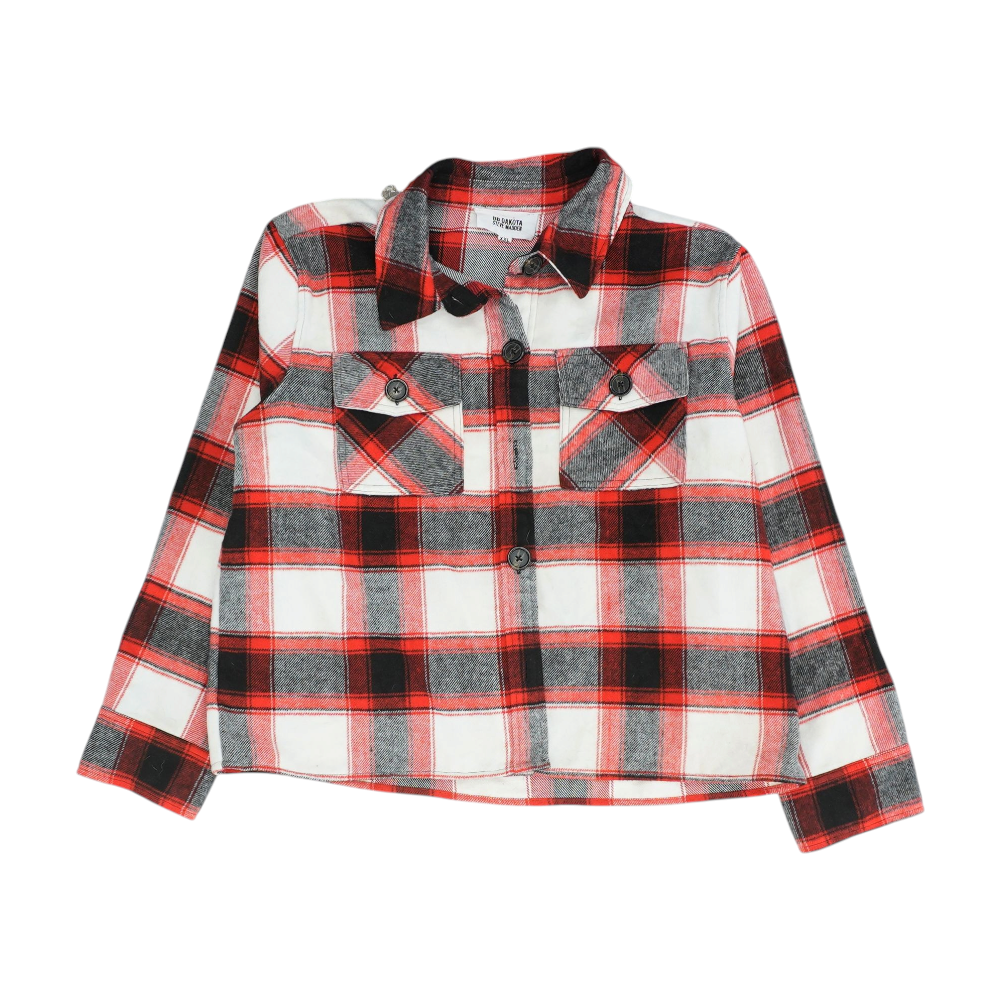 Red Plaid Flannel Button Down