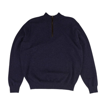Purple Artison Crafted Cashmere Flex Quarter-Zip Pullover
