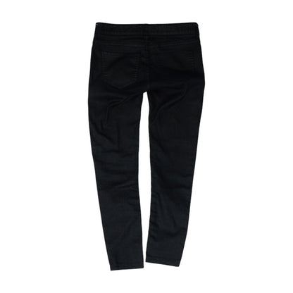 Black Low Rise Skinny Leg Jeans