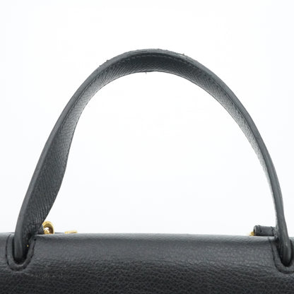 Black Nano Leather Belt Bag