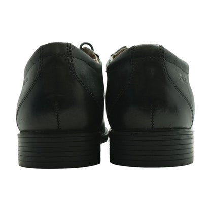 Black Leather Derby/oxford Dress Shoes
