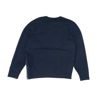 Navy Solid Sweatshirt Pullover