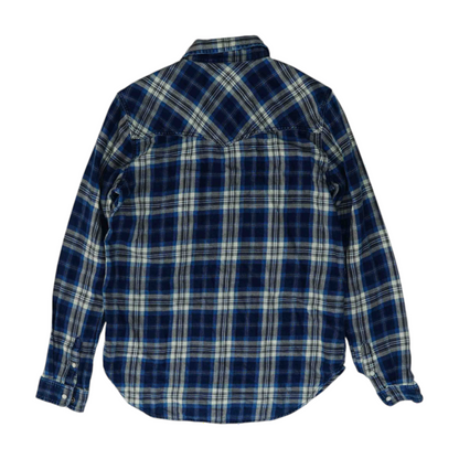 Blue Plaid Flannel Button Down
