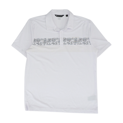 White Solid Short Sleeve Polo