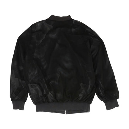 Black Solid Bomber Jacket