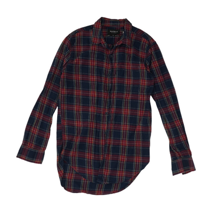 Red Plaid Flannel Button Down