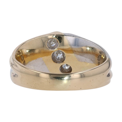 1/3 ctw 14K Two-Tone Gold Diamond Band