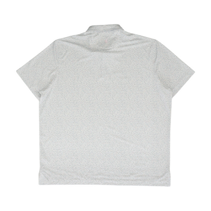 White Floral Short Sleeve Polo