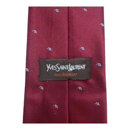 Vintage Red Print Neck Tie