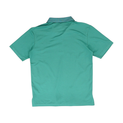 Green Solid Short Sleeve Polo